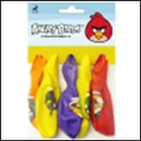 Воздушный шарик Angry Birds (X-104) (12/30см) (5 шт.) (в ассортименте) (Упаковка с хедером) (Поиск)