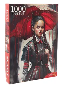 Пазл "Девушка с красным зонтиком". 1000 элементов