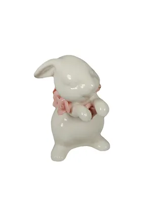 Фигурка декоративная Зайчик фаянс (7,7х6,1х9,9) (36785) 2454433