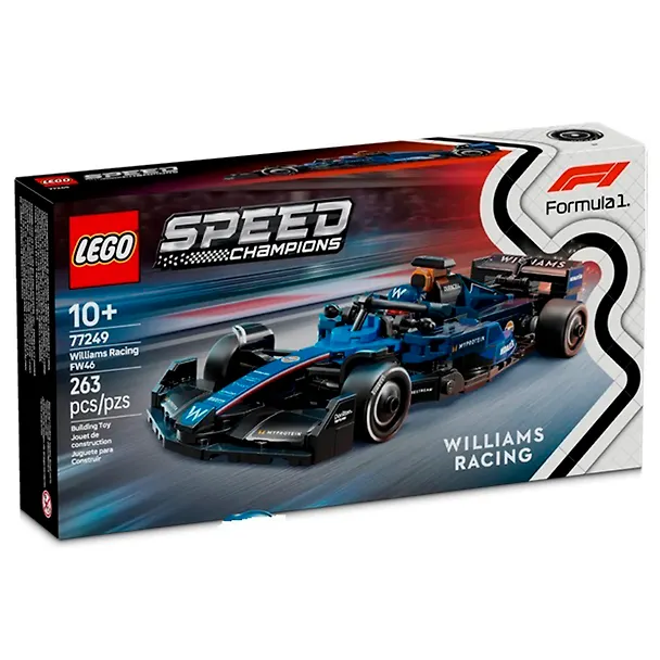 77249 Конструктор детский LEGO Speed Champions Гоночный автомобиль Формула-1 Williams Racing FW46, 263 деталей, возраст 10+ 3169396 — 2