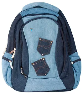 Рюкзак школьный "Denim" 2отд., джинс.ткань, Silwerhof