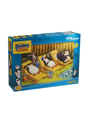 Пазл 60 Пингвины из Мадагаскара (81131) (33х23см) (3+) (коробка) 2485089