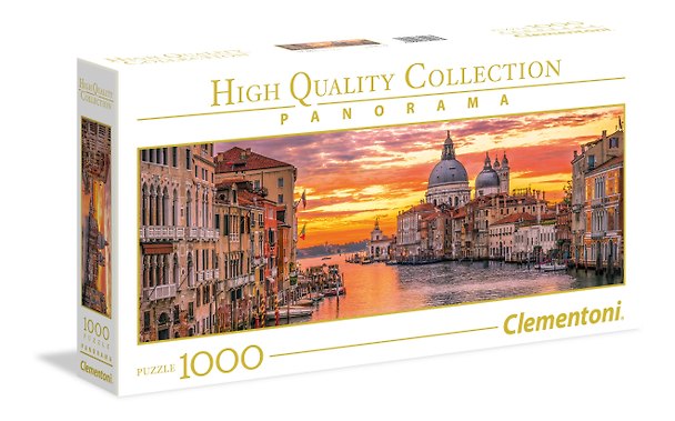 Пазл Clementoni 1000 эл. Панорама Пленительный Гранд-канал 98*33см. 344677 — 1