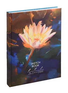 Скетчбук А5+ 80л "Нимфея", белый офсет, 100г/м2, 7БЦ