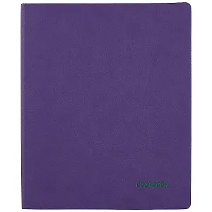 Тетрадь в клетку "Наппа фиолетовая", А4, 80 листов