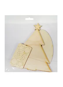 Елка на подставке с игрушками 3 (2150223) (игрушка из дерева) (упаковка)