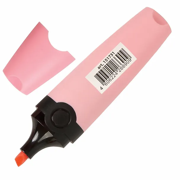 Текстовыделитель Brauberg, Delta Pastel, пастельный розовый 1-5 мм 2937344 — 6