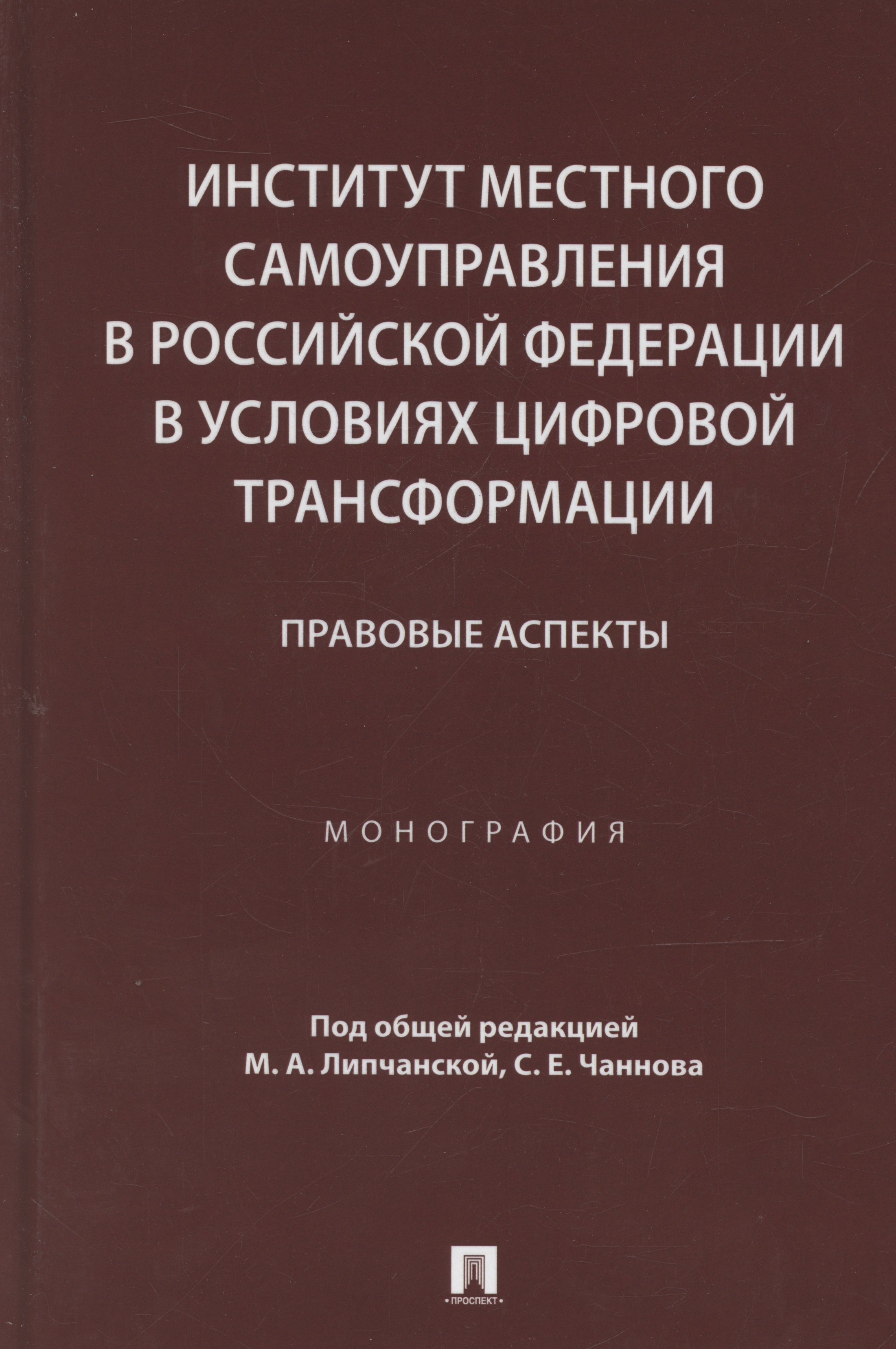 

Институт местного самоуправления в Российской Федерации в условиях цифровой трансформации: правовые аспекты. Монография