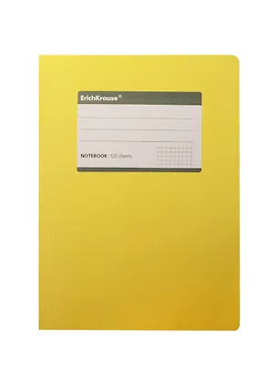 Тетрадь в клетку Erich Krause, Fluor, 120 листов, желтая 234866