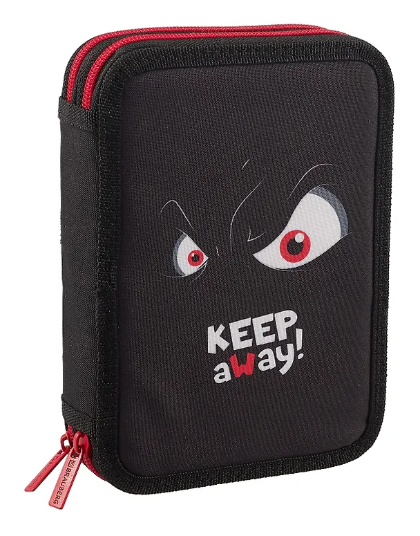 Пенал 2 отделения "Keep Away" 21*14 см,  полиэстер 3024461 — 2