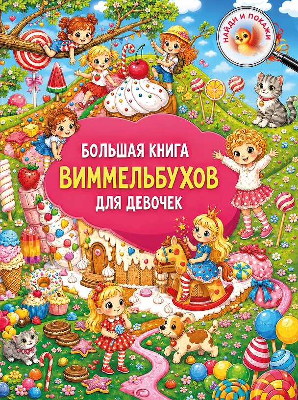 Книга Большая книга виммельбухов для девочек () — 1