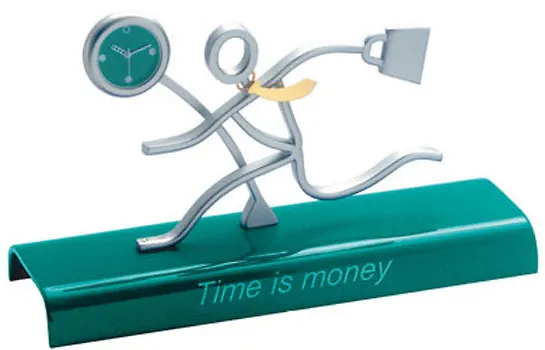 Сувенир, Феникс, Настольные часы, Time is money, 15х5, кварцевые 2193230 — 1