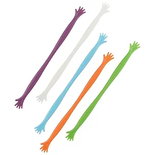 Набор мешалок для коктейлей Рука (5шт) (пКТ Ластик) 2693569