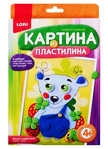 Картина из пластилина LORI Мишка сладкоежка