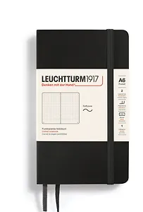 Записная книжка A6 61л тчк. "Classic" мягк.обл., черный, Leuchtturm1917