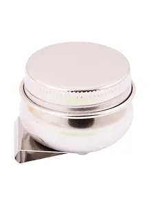 Масленка металлическая одинарная с крышкой, d=4,2см, h=3.5см, Сонет