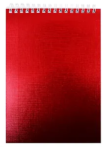 Блокнот "METALLIC", А5, 80 листов, клетка, красный