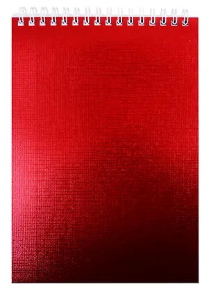 Блокнот "METALLIC", А5, 80 листов, клетка, красный 257469