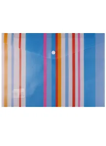 Папка-конверт А4+ на кнопке "Полоски"