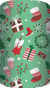 Бумага упаковочная 70*100см "Новогоднее веселье" крафт, инд.уп.