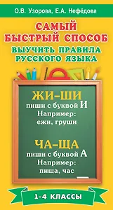 Самый быстрый способ выучить правила русского языка. 1-4 классы