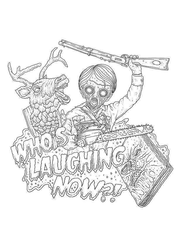 Книга The Beauty of Horror IV: Another Goregeous Coloring Book () — 5