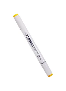Маркер двухсторонний Средний желтый, спирт.основа, цв.Y33, Sketchmarker