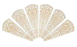 Заготовка деревянная для декупажа Филькина Грамота Веер Любовь 93*207*3мм