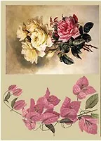 Декупажная карта Цветы (00777)