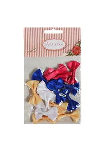 Набор для творчества Набор бант-бабочка микс 3 16шт (4 цв.-белый кремовый темно-роз. син.) P-15-3