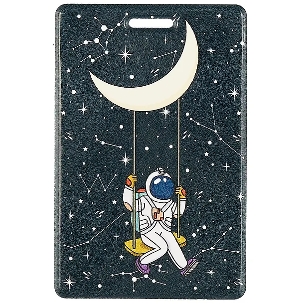 Чехол для карточек. Космонавт качается на луне (ДГ2020-239) 2781437 — 1