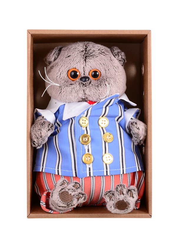 Игрушка мягкая Budi Basa, Басик в полосатом костюме (19 см) (Ks19-155) 2834865 — 1
