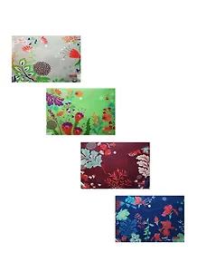 Папка-конверт А4 на кнопке "Цветочный узор", ассорти, Jinshun