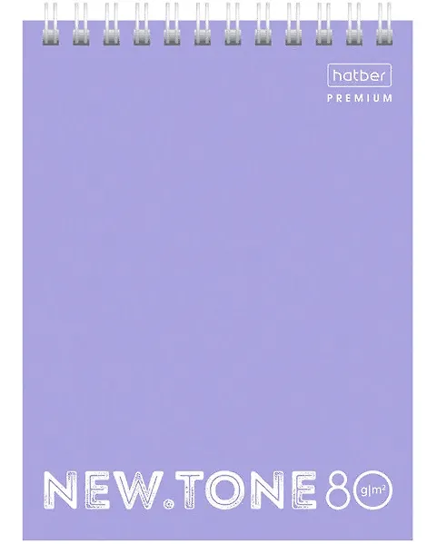 Блокнот А6 80л кл. "NEWtone PASTEL" пласт.обл., гребень, офсет 80г/м2, ассорти 254542 — 3