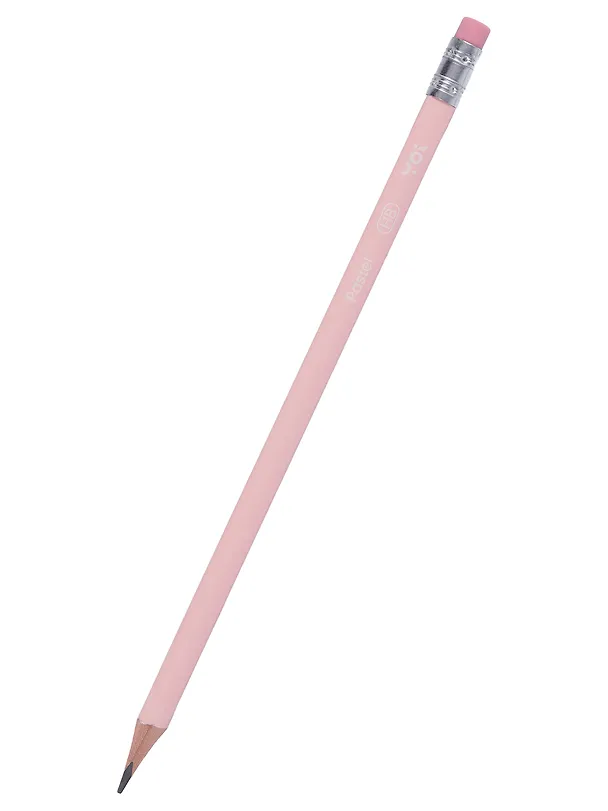 Карандаши ч/гр 12шт с ластиком "Pastel" трехгранные, ассорти, Yoi 3078486 — 7