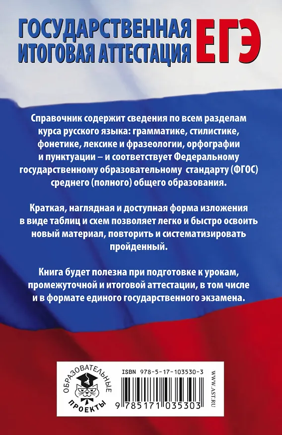 Книга ЕГЭ. Русский язык в таблицах и схемах для подготовки к ЕГЭ (Ирина Текучева) — 2