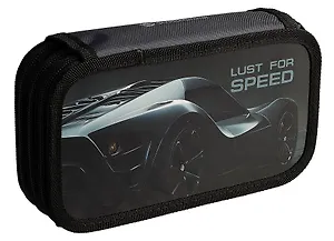 Пенал 3 отд. "ЖАЖДА СКОРОСТИ" 19*10,5см мат. ламин. инд. уп.