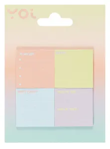 Закладки самоклеящиеся Yoi, Sunset, 4 цвета