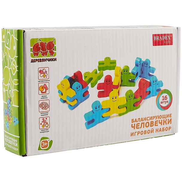 Игрушка BRADEX Игровой набор Балансирующие человечки, 16 штук 2777606 — 1
