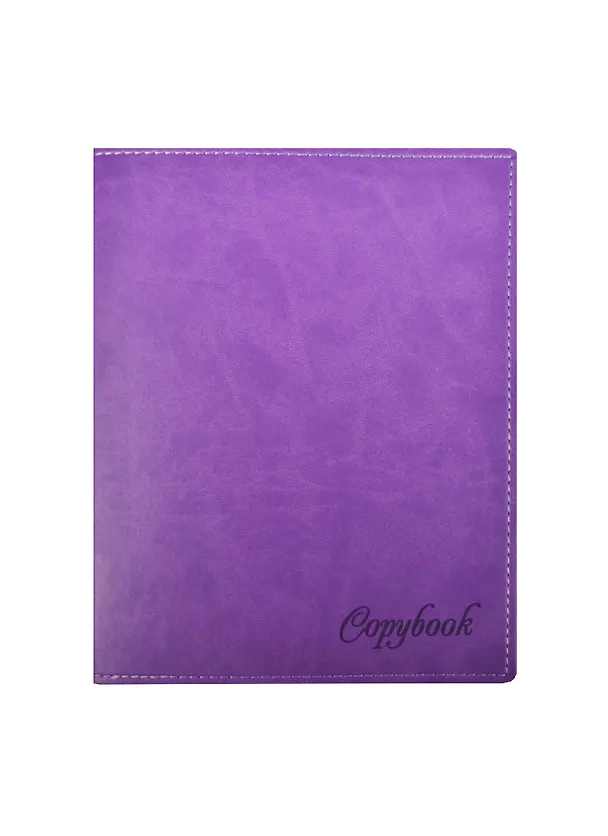 Тетрадь 80л кл. "VIVELLA" фиолетовая, иск.кожа, блинт.тиснение, Триумф 235298 — 1