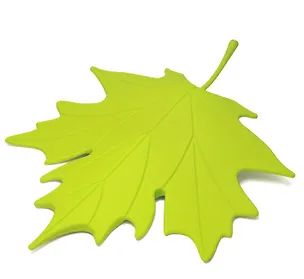 Креативный стоппер для двери "Кленовый лист" зеленый (QL10072-GN) 2368663