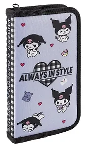 Пенал 1 отделение "Kuromi. На стиле" 19*11 см, полиэстер