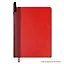 Ежедневник недат. А5 160л "Сариф" красный, иск.кожа, тв.переплет, перфорация, место для ручки, офсет, справ.мат-лы, закругл.углы, ляссе, инд.уп — 3125703 — 3