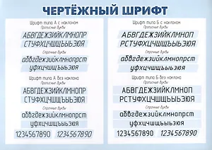 Плакат. Чертёжный шрифт. (Формат А4, бумага мелов 250)