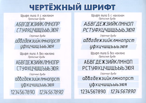 Книга Плакат. Чертёжный шрифт. (Формат А4, бумага мелов 250) () — 1