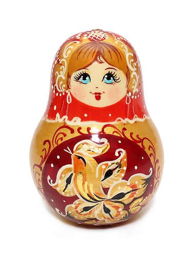 Сувенир, Неваляшка "Матрёшка" (высота 8 см) МС-7968 336682 — 1