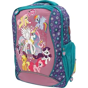 Рюкзак школьный "My little pony" 38*32*18см, 1 отд.на молнии, 2 перед.,2 бок.кармана, уплот.лямки, Proff