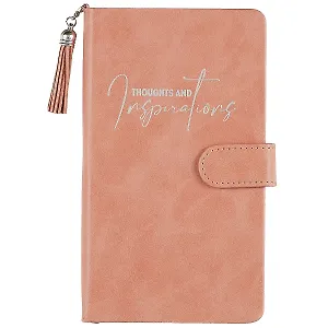 Ежедневник недат. А6+ 120л 110*190 "Бакстер" пепельно-розовый, кожзам, тв. переплет, магнит.клапан, кисточка, тонир.блок, ляссе