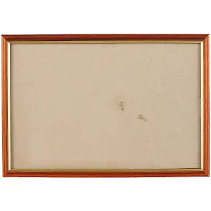 Рама со стеклом, дерево, коричневая с золотом, 20 х 30 см