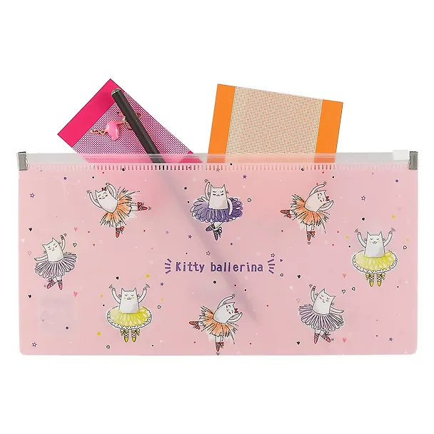 Папка на молнии «Kitty ballerina», 25.5 х 13 см 247941 — 2